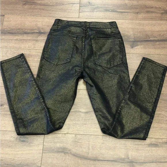 FRAME DENIM LE HIGH SKINNY COATED HIGH WAISTED JEANS SIZE 26 - Picture 4 of 9